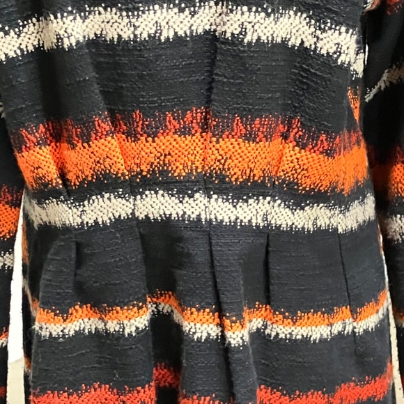 Babette Orange, black and cream, cotton embroidered jacket - Picture 6 of 15